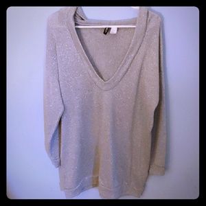 H&M sparkly hooded sweater
